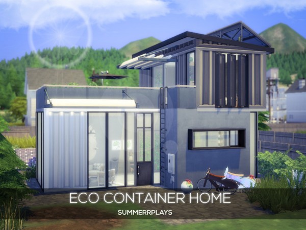  The Sims Resource: Eco Container Home by Summerr Plays