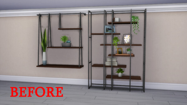 Mod The Sims: Eco Lifestyle Shelves Occluder Fix by simsi45