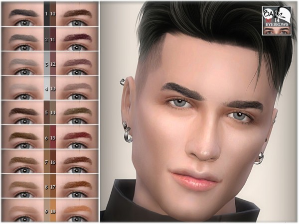  The Sims Resource: Eyebrows 14 by BAkalia