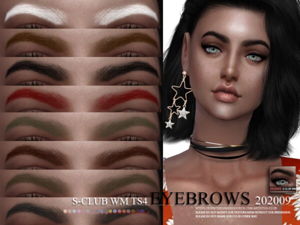 The Sims Resource: Eyebrows 202009 by S Club