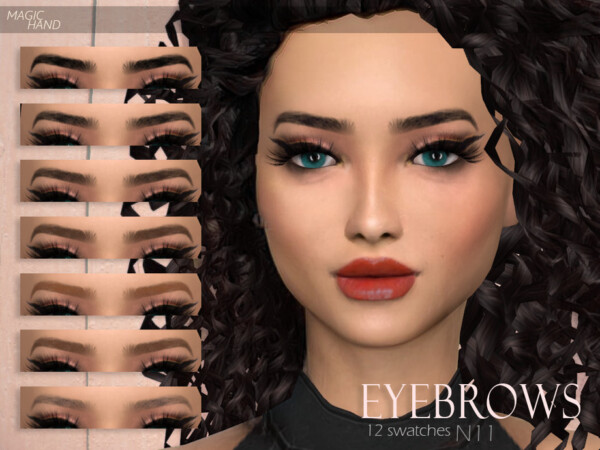The Sims Resource: Eyebrows N11 by MagicHand