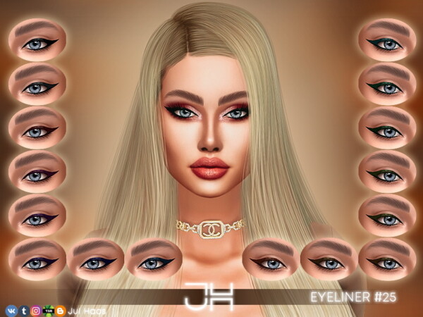 The Sims Resource: Eyeliner 25 by Jul Haos