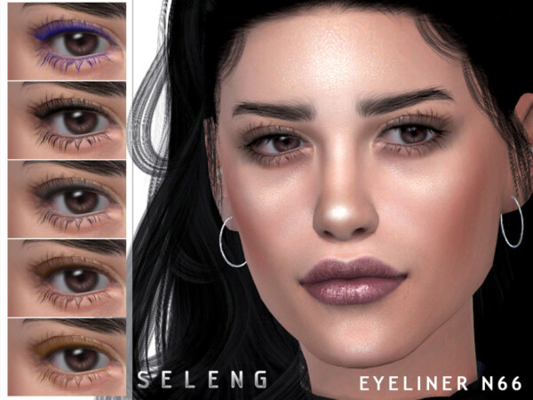 The Sims Resource: Eyeliner N66 by Seleng
