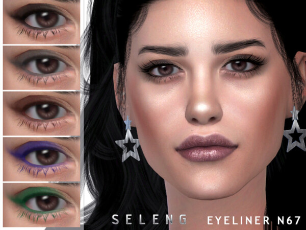 The Sims Resource: Eyeliner N67 by Seleng