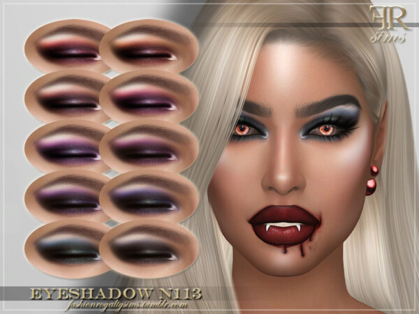 The Sims Resource: Eyeshadow N113 by FashionRoyaltySims
