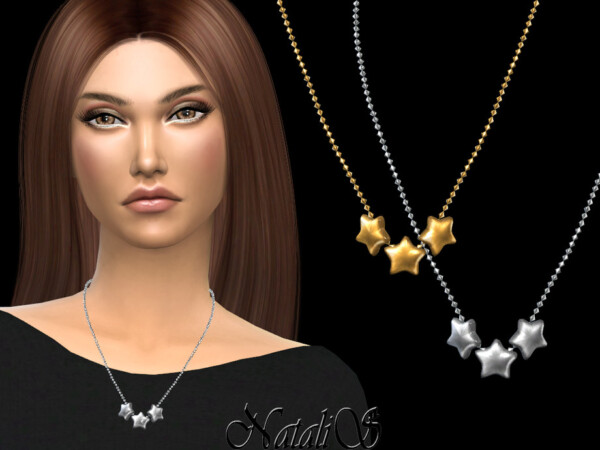 The Sims Resource: Flat star necklace by NataliS