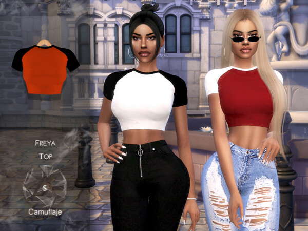 The Sims Resource: Freya Top by Camuflage