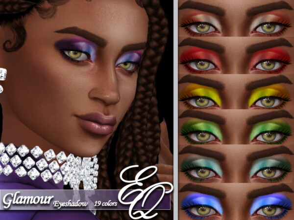 The Sims Resource: Glamour Eyeshadow by EvilQuinzel