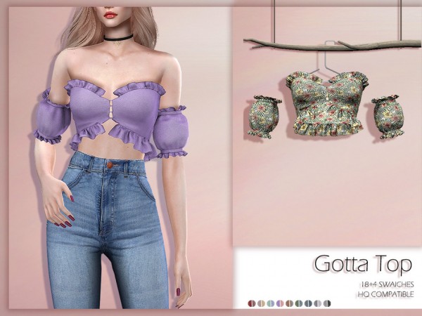  The Sims Resource: Gotta Top by Lisaminicatsims
