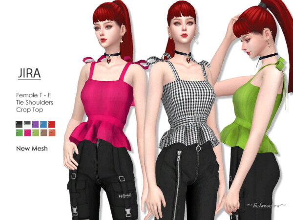The Sims Resource: JIRA   Summer Top by Helsoseira