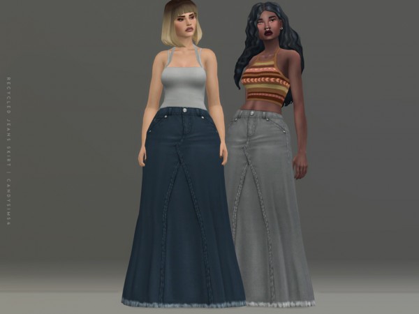  Candy Sims 4: Recicled Jeans Skirt