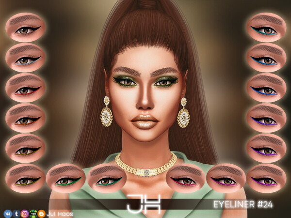The Sims Resource: Eyeliner 24 by Jul Haos