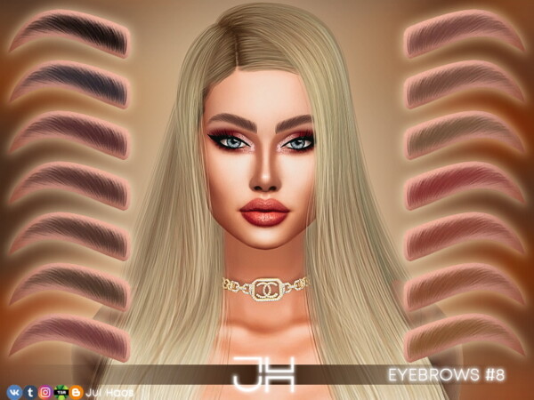 The Sims Resource: Eyebrows 8 by Jul Haos