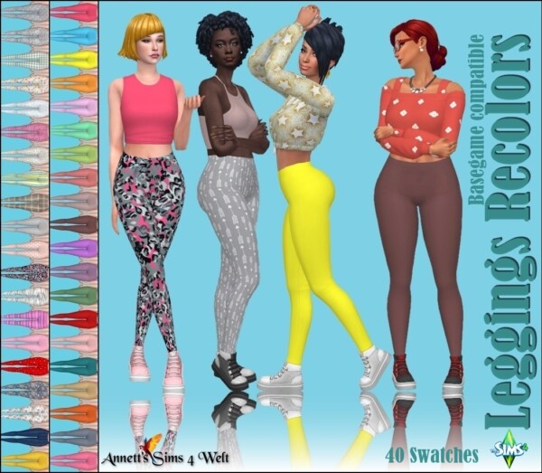 Annett`s Sims 4 Welt: Leggings Recolors