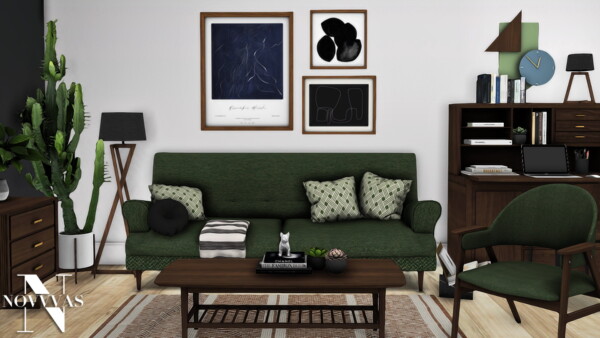 NOVVAS: Mid Century Modern Livingroom