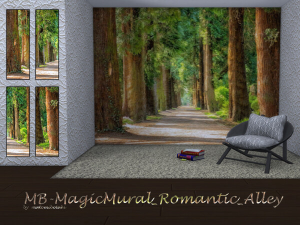 The Sims Resource: Magic Mural Romantic Alley by matomibotaki