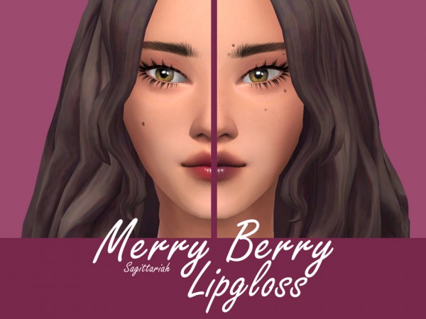  The Sims Resource: Merry Berry Lipgloss by Sagittariah