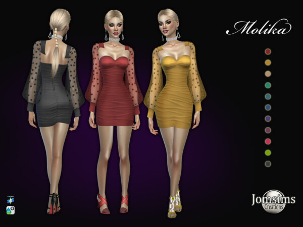 The Sims Resource: Molika dress by Jomsims