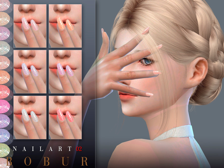 The Sims Resource Nails 02 by Bobur • Sims 4 Downloads