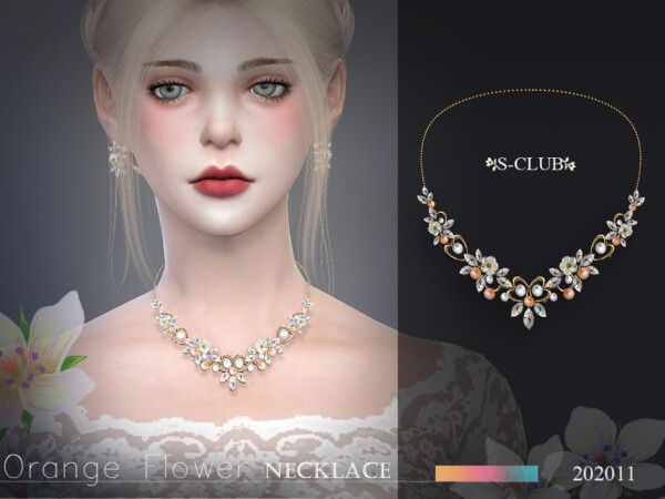 The Sims Resource: Necklace 202011 by S Club