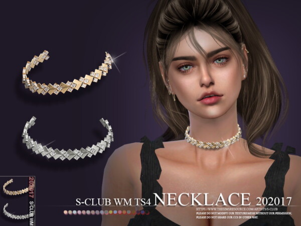 The Sims Resource: Necklace 202017 by S Club
