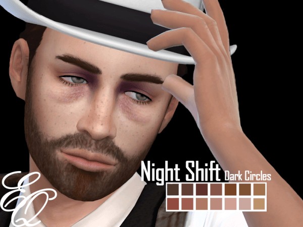  The Sims Resource: Night Shift Dark Circles by EvilQuinzel