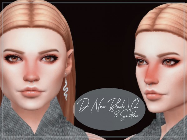  The Sims Resource: Nose Blush V2 by Reevaly