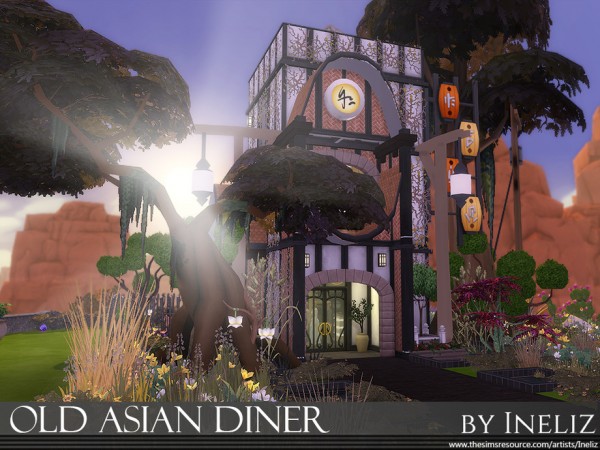  The Sims Resource: Old Asian Diner by Ineliz