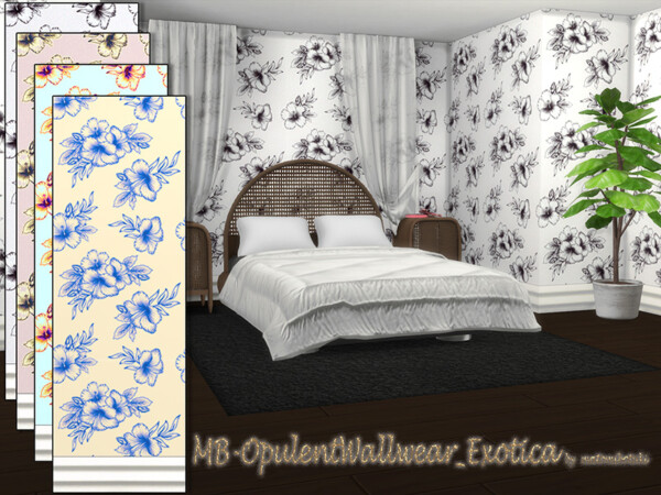 The Sims Resource: Opulent Wallwear Exotica by