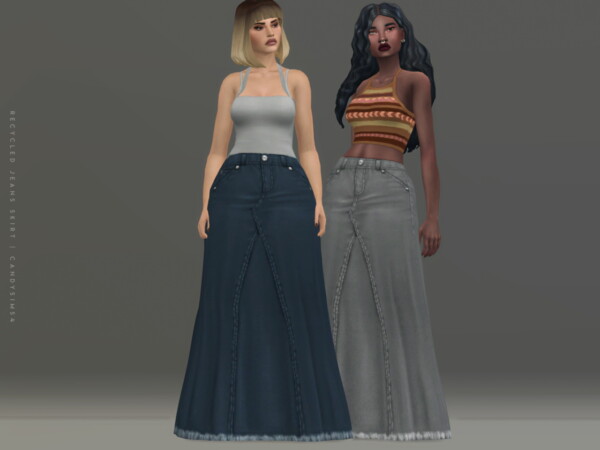 Candy Sims 4: Recycled jeans skirt