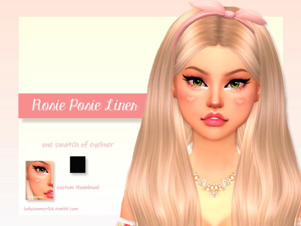 The Sims Resource: Rosie Posie Liner by LadySimmer94