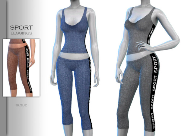 The Sims Resource: Sport Leggings by Suzue