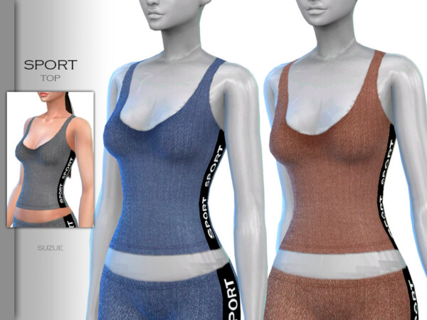 The Sims Resource: Sport Top by Suzue