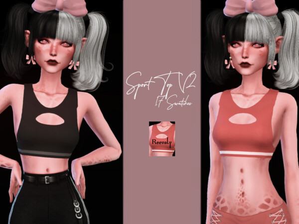 The Sims Resource: Sport Top V2 by Reevaly