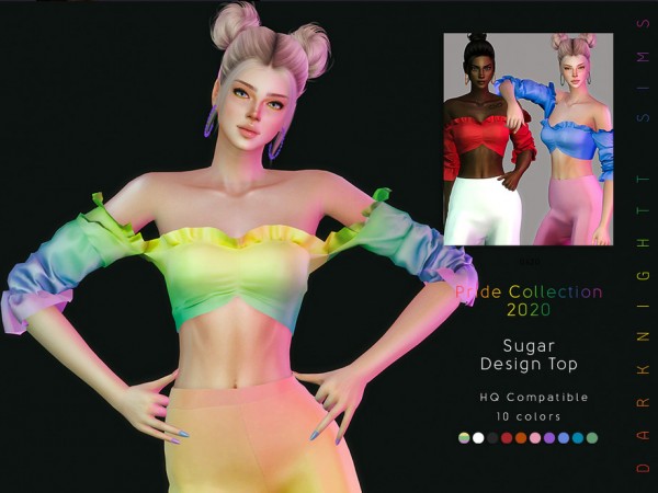  The Sims Resource: Sugar Design Top by DarkNighTt