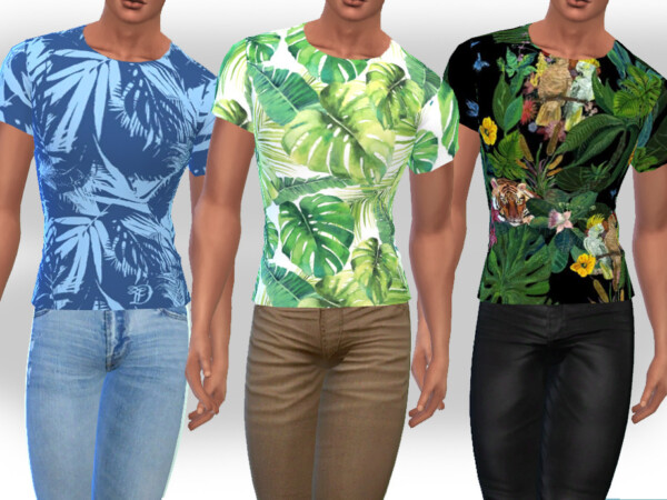 The Sims Resource: Summer Egzotic Tops by Saliwa