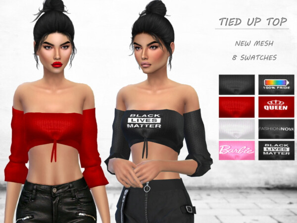 The Sims Resource: Tied Up Top by Puresim