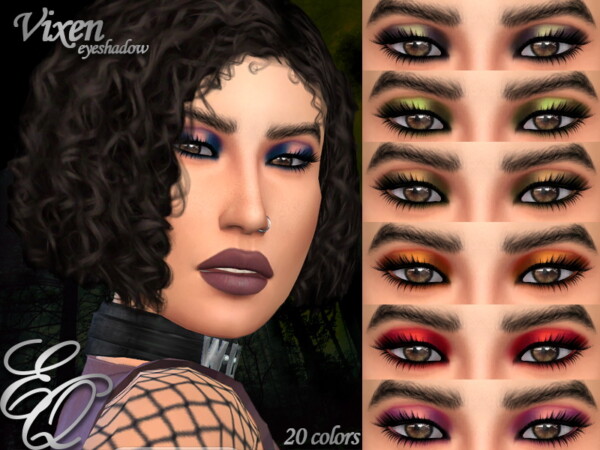 The Sims Resource: Vixen Eyeshadow byEvilQuinzel