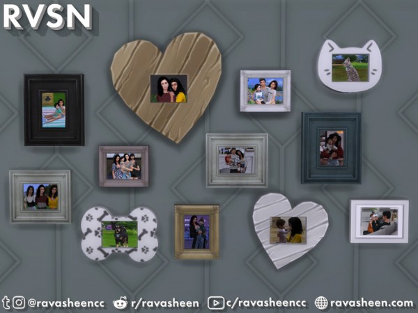  The Sims Resource: We Just Click Photo Collage Set by RAVASHEEN