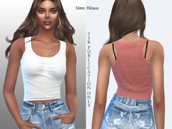 The Sims Resource: Womens T shirt fitting basic colors by Sims House
