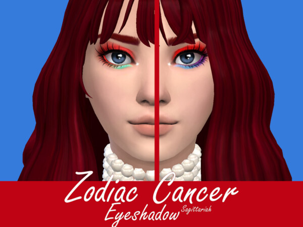 The Sims Resource: Zodiac Cancer Eyeshadow by Sagittariah