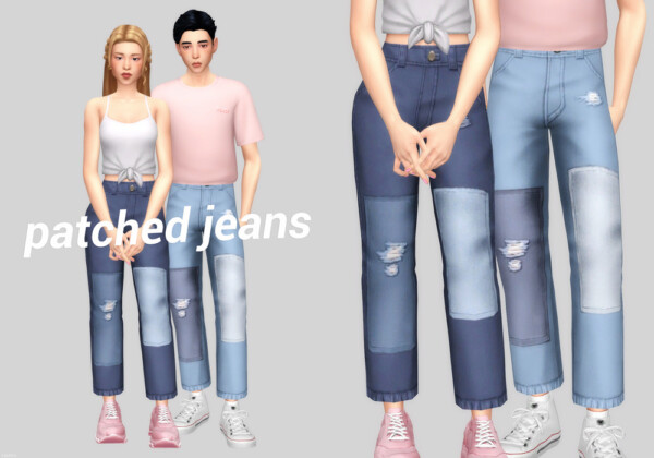 Casteru: Patched jeans
