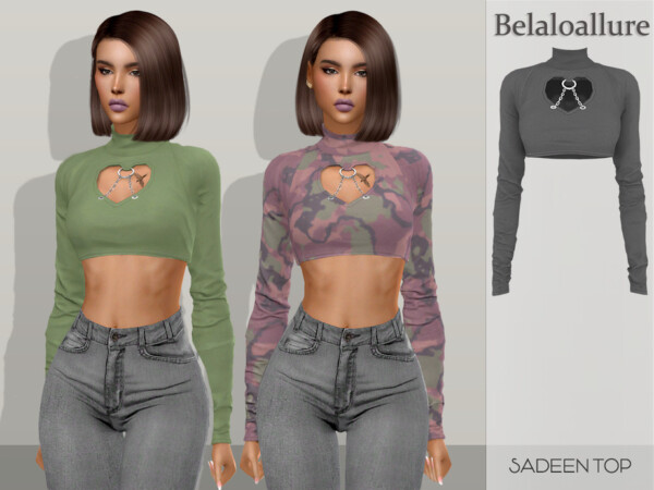 The Sims Resource Sadeen Top By Belal1997 • Sims 4 Downloads