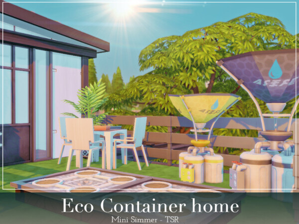The Sims Resource: Eco Container home by Mini Simmer