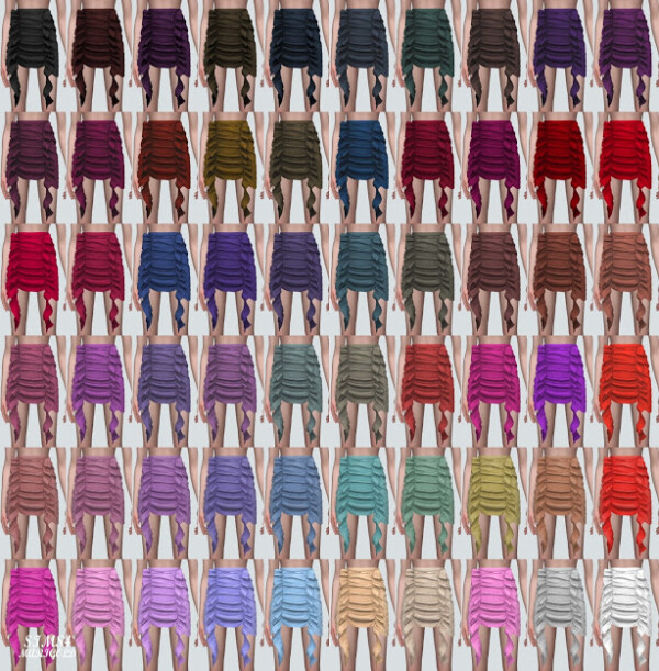 SIMS4 Marigold: B Shirring Mini Skirt