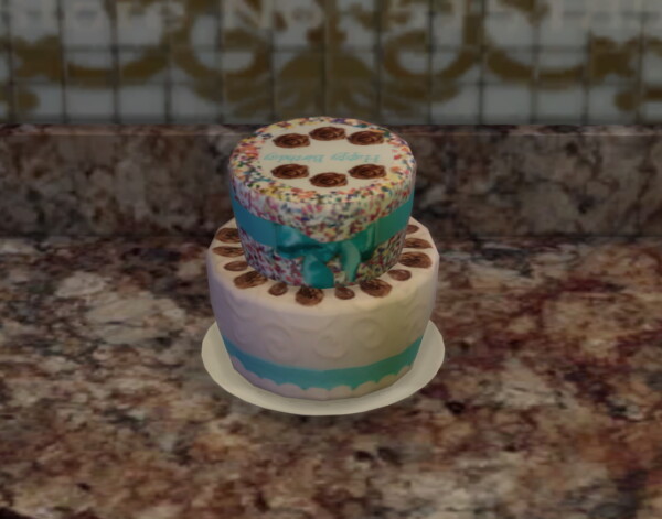 Baby Girl And Baby Boy Confetti Cakes by Laurenbell2016 from Mod The Sims