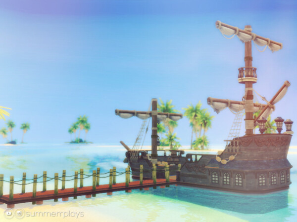 The Sims Resource: Santa Maria Pirate Ship by Summerr Plays