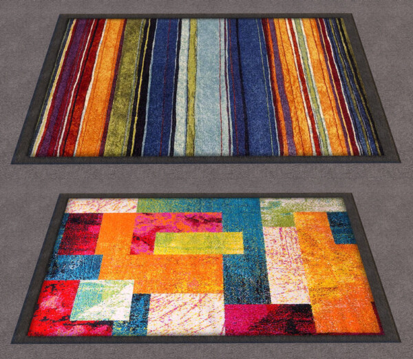 Abstract Rainbow Large Area Rugs by Simularity from Mod The Sims