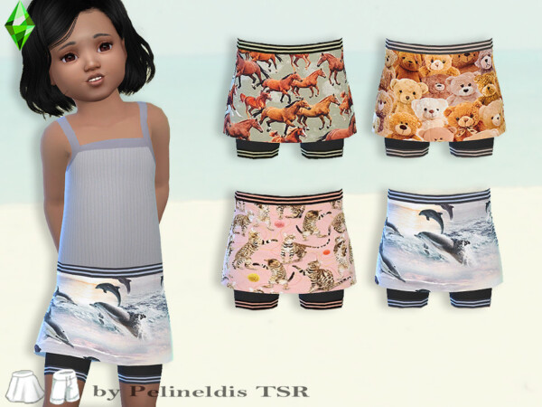 The Sims Resource: Toddler Short and Tank Top Set by Pelineldis