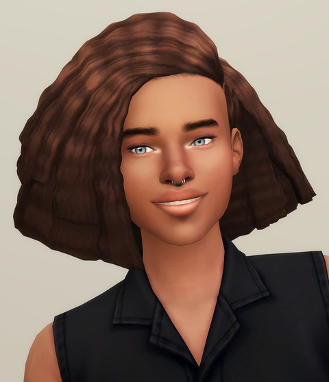 Crimped F V1 Hairstyle Shorter Retextured from Rusty Nail